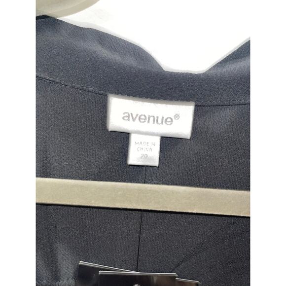 Avenue Black Aspen Plain Shirt Button Down Tunic NWT 20W - Picture 4 of 7